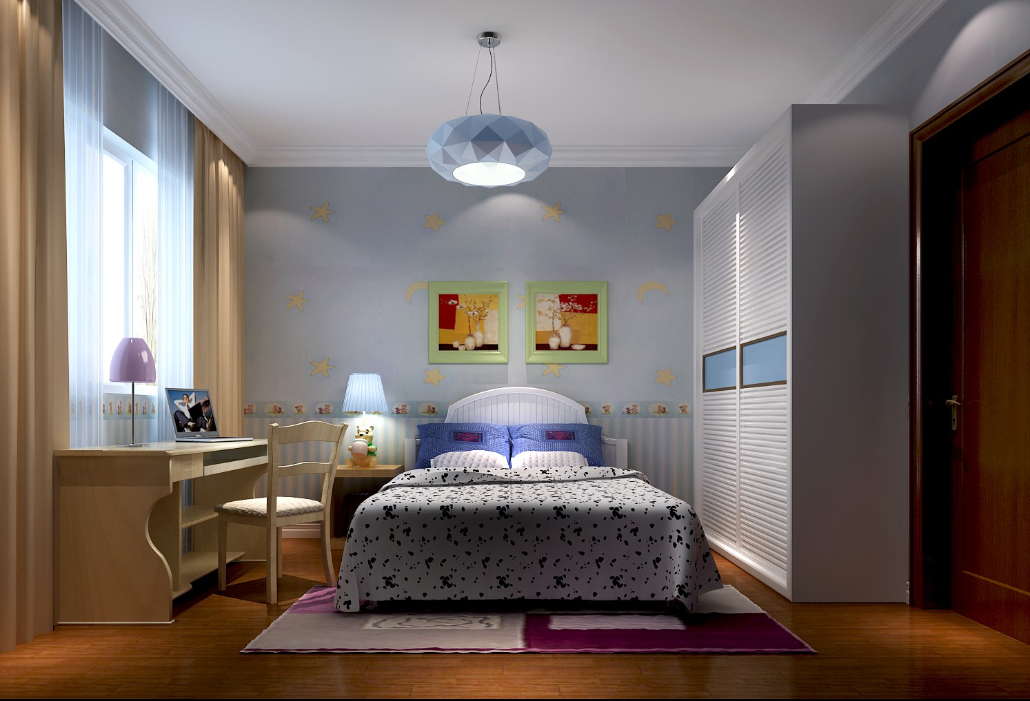 简约 欧式 公寓 高度国际 高富帅 卧室图片来自重庆高度国际装饰工程有限公司在香悦四季-简欧风格的分享