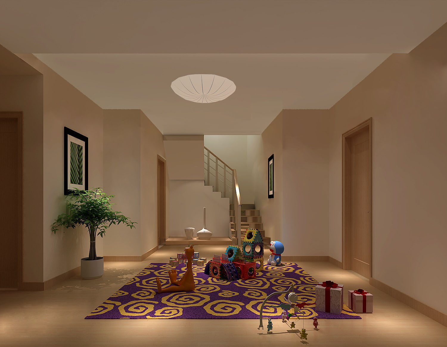 复式公寓 白领 小资 复古 简约 欧式 别墅 客厅图片来自重庆高度国际装饰工程有限公司在中铁花语城-简欧的分享