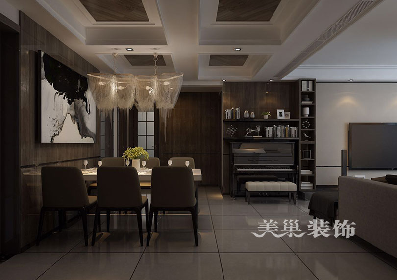 客厅图片来自河南美巢装饰刘宽在正商书香华府四室两厅港式风格的分享