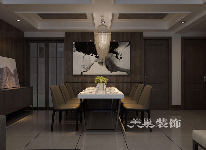 餐厅图片来自河南美巢装饰刘宽在正商书香华府四室两厅港式风格的分享