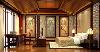 中式装修卧室庄重典雅不乏轻松浪漫，时尚而不浮躁，以简单的陈设，营造韵味无穷的休息空间。
