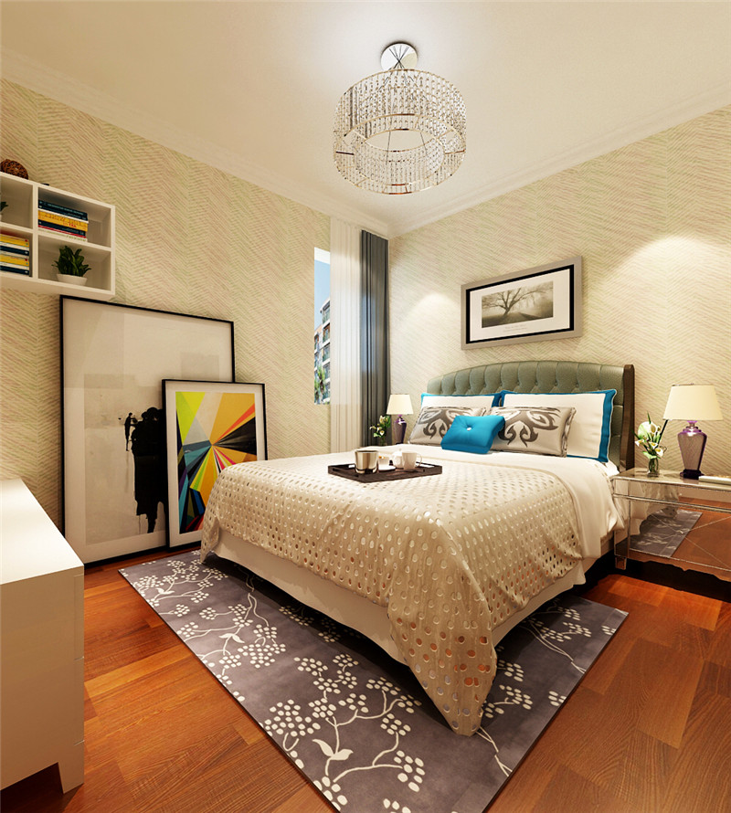 龙发装饰 英伦世家 现代简约 三居 装修设计 卧室图片来自龙发装饰天津公司在英伦世家三居现代简约风格的分享