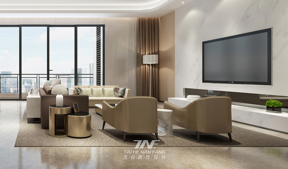 现代时尚风 豪宅设计　 太合南方设 客厅图片来自王五平设计在深圳香山美墅豪宅设计--现代时尚的分享