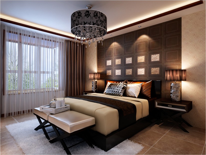 卧室图片来自西安峰光无限装饰在富力城复式新中式的分享