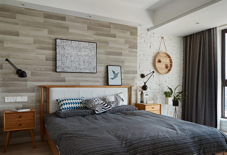 卧室图片来自家装大管家在简洁清爽 109平北欧时尚舒适3居的分享