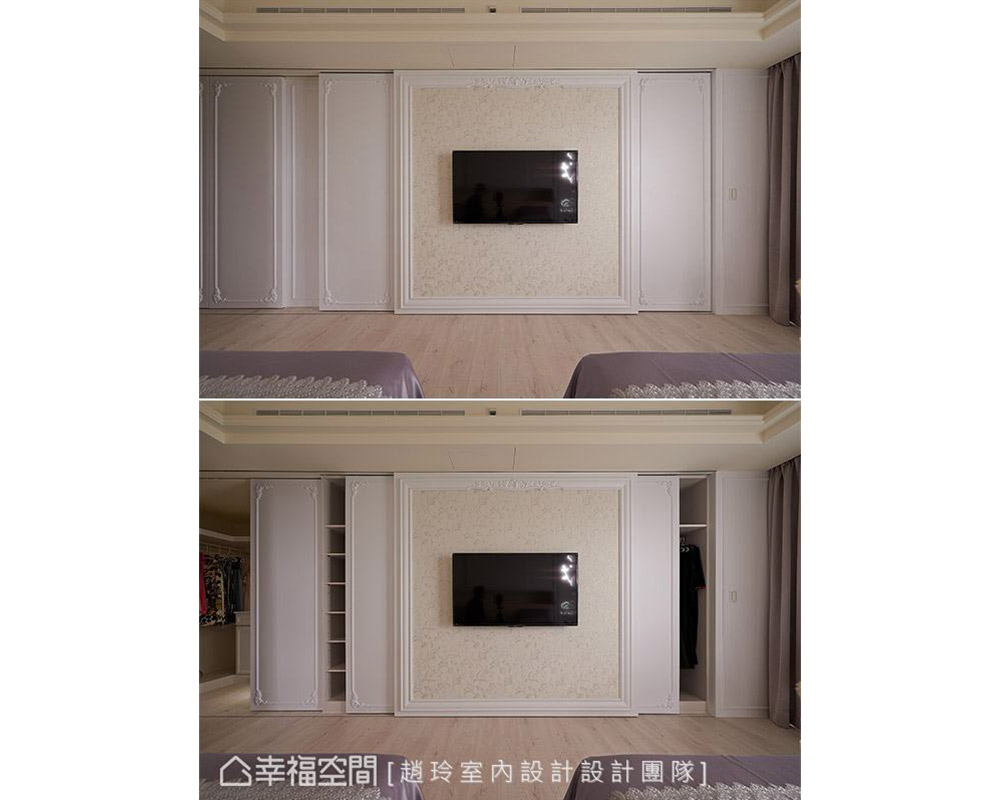 四居 大户型 新古典 卧室图片来自幸福空间在施展空间魔法 拆一墙让家更完美的分享
