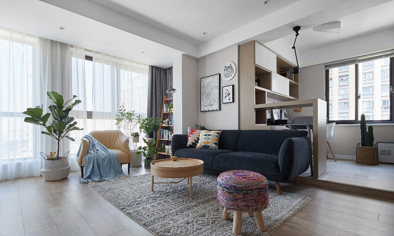 客厅图片来自家装大管家在简洁清爽 109平北欧时尚舒适3居的分享