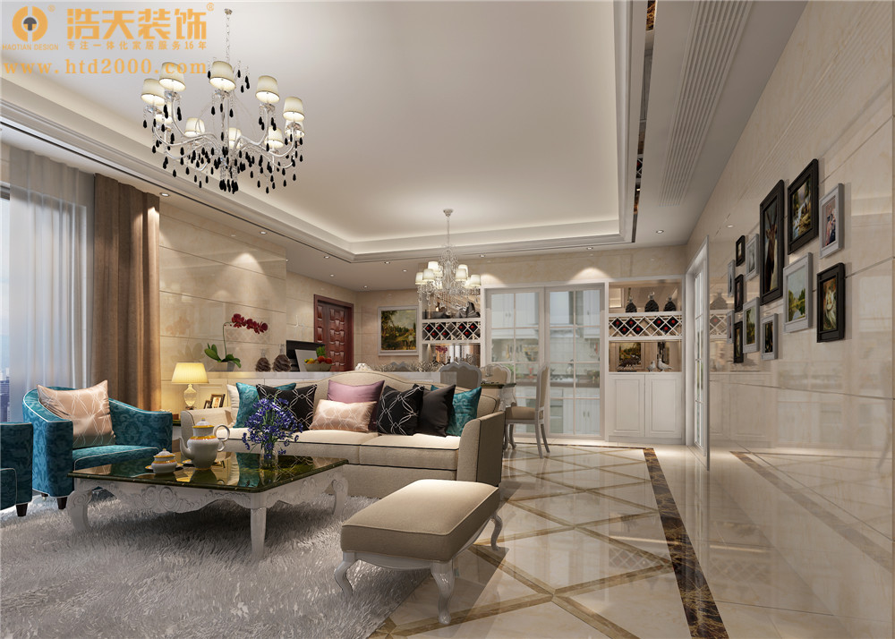 欧式 客厅图片来自深圳浩天装饰在浩天装饰领航城-现代欧式的分享