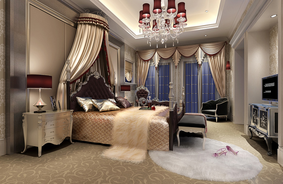 卧室图片来自天津生活家健康整体家装在桃园别墅-别墅装修案例效果的分享