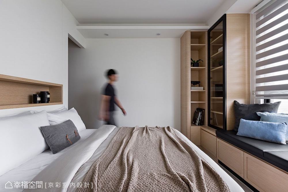 二居 现代 卧室图片来自幸福空间在83平明净纯粹 宅在家最舒服的分享