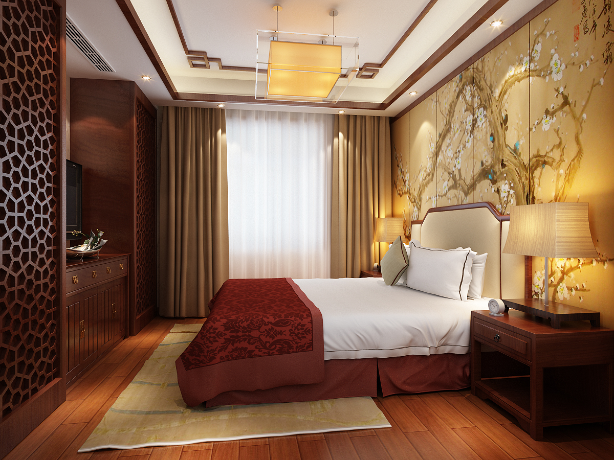 80后 小资 收纳 白领 三居 卧室图片来自天津高度国际小静在英伦世家~中式风格的分享