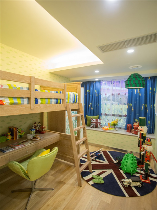 简约 现代 三居 80后 小资 大户型 儿童房图片来自高度国际姚吉智在136平米现代简约三居轻奢有品位的分享