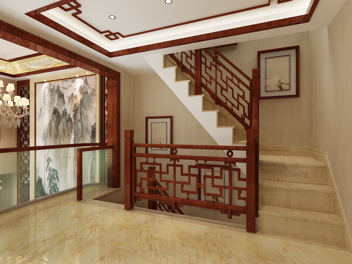 80后 小资 收纳 白领 三居 楼梯图片来自天津高度国际小静在英伦世家~中式风格的分享