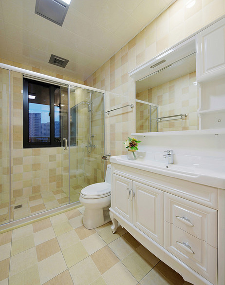 卫生间图片来自家装大管家在90平美式舒适空间 浓浓小资情调的分享