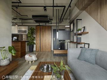 乐活疗愈 43平绿色工业风家居