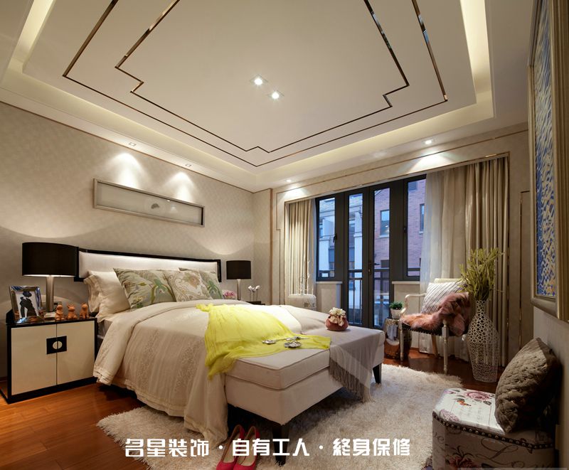 二居 欧式 卧室图片来自名星装饰在电建地产盛世江城的分享