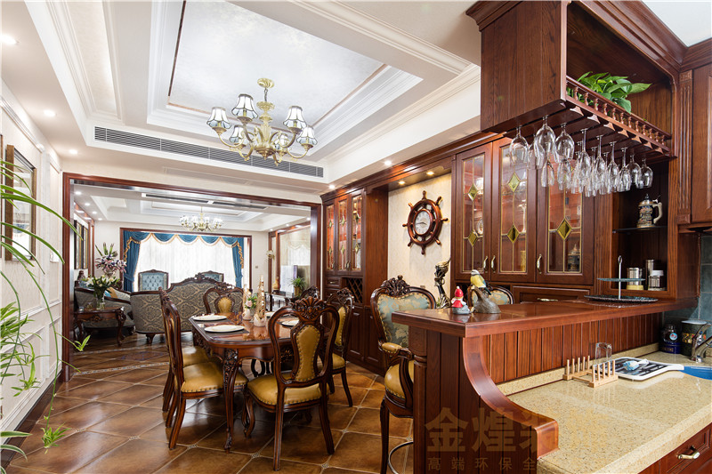 美式风格 餐厅图片来自贵阳金煌装饰旗舰店在长沙梅溪湖壹号美式风格的分享