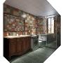 卫生间还是以比较喜好的仿古墙砖作为美式风格的代表性元素