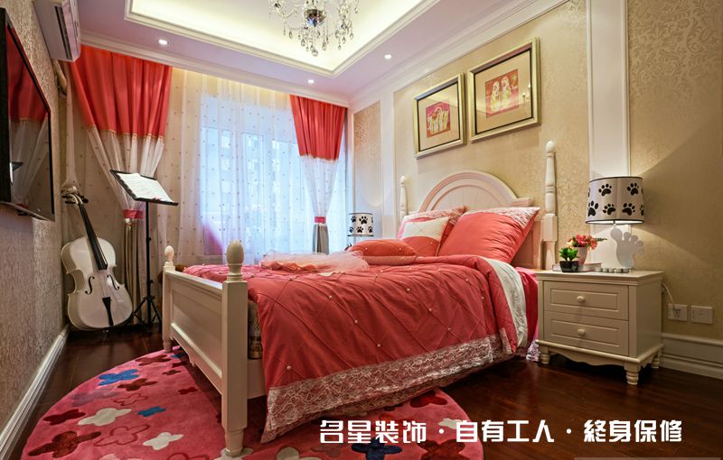 三居 欧式 卧室图片来自名星装饰在常青南园的分享