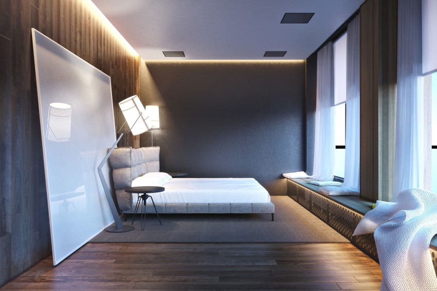 简约 别墅 小资 收纳 卧室图片来自别墅设计师杨洋在简约舒适纹理空间设计的分享