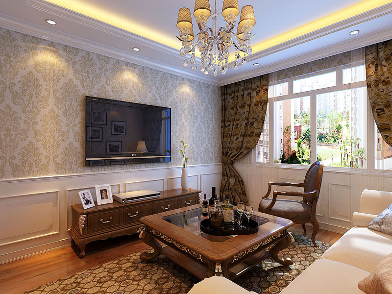 欧式 别墅 白领 客厅图片来自天津生活家健康整体家装在中信公园城简欧风格效果图的分享
