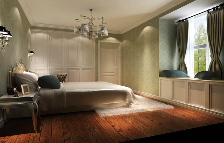 筑华年 85坪 简欧风格 卧室图片来自重庆高度国际装饰工程有限公司在筑华年追求简欧风格的分享