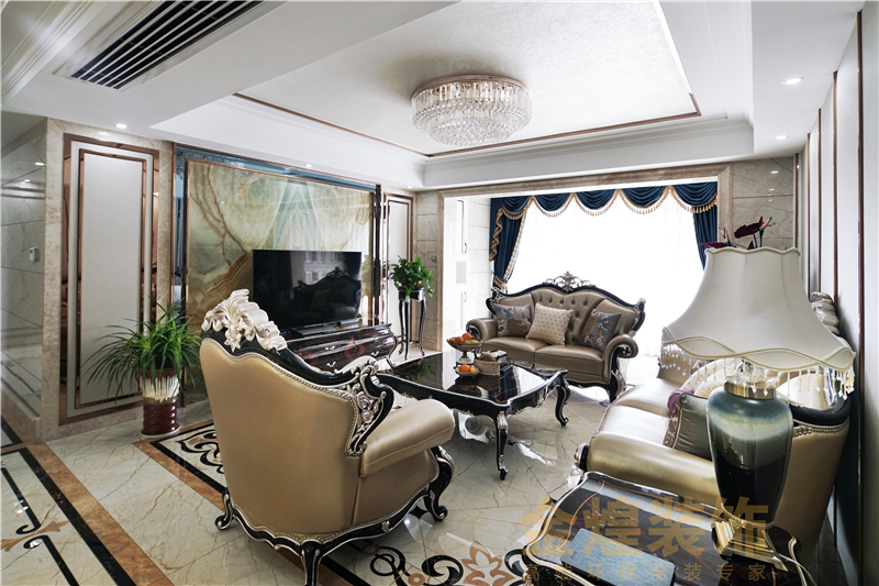 新古典 客厅图片来自金煌装饰有限公司在梅溪湖壹号美式风格的分享