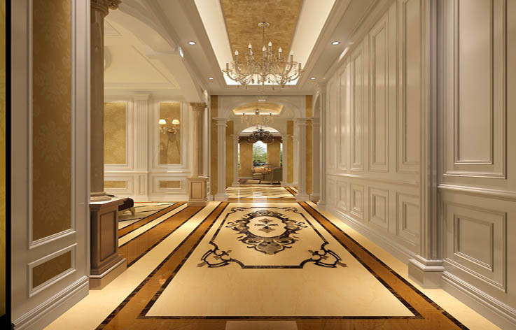 中海尚湖世 560坪 法式风格 玄关图片来自重庆高度国际装饰工程有限公司在中海尚湖世家的法式风格的分享