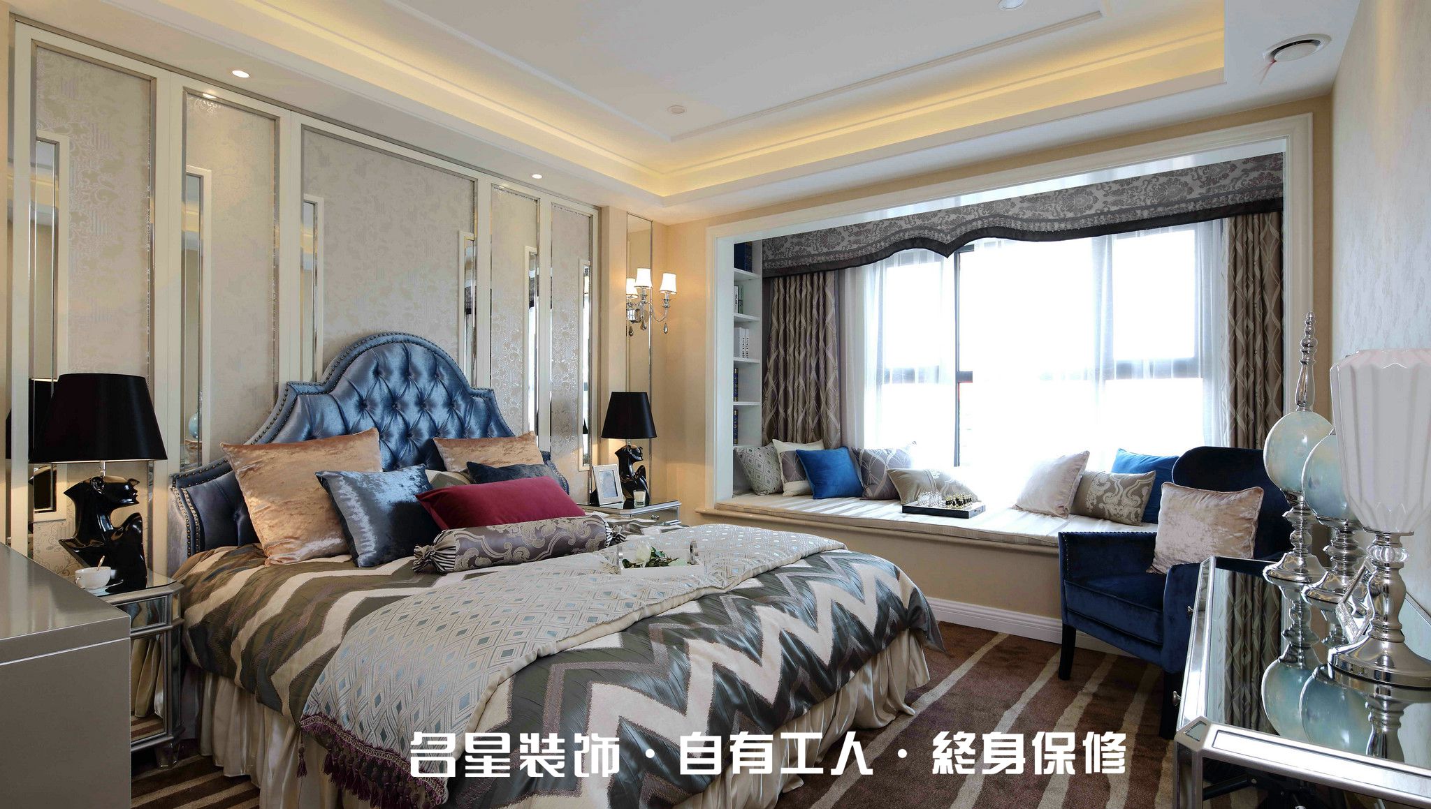 三居 欧式 低奢 卧室图片来自名星装饰在复地东湖国际的分享