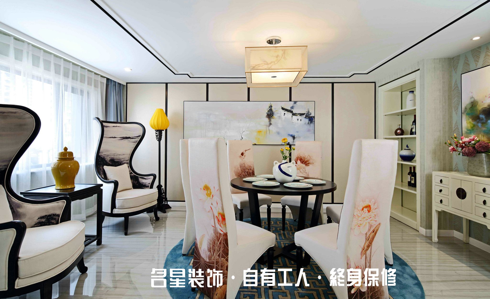 中式 复式 餐厅图片来自名星装饰在东湖春树里的分享
