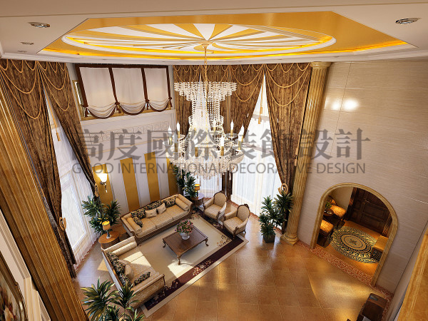 欧式 三居 80后 小资 客厅图片来自天津高度国际小静在【免费量房】龙胤溪园—欧式风格的分享