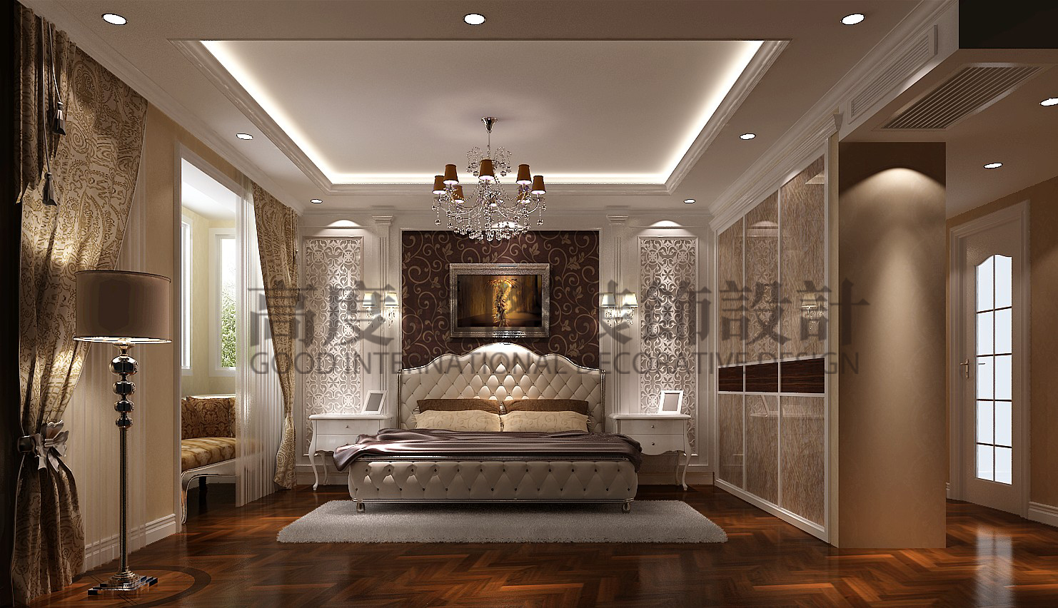 卧室图片来自天津高度国际小静在【免费量房】诺丁山—欧式风格的分享