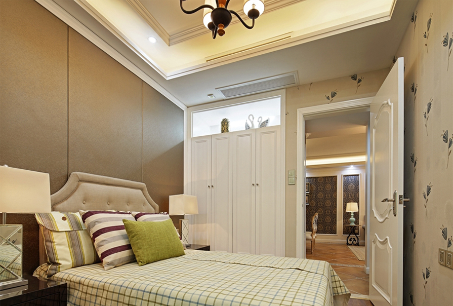 田园 三居 豪华 两厅 现代 卧室图片来自创之鸿在119㎡田园风格案例的分享