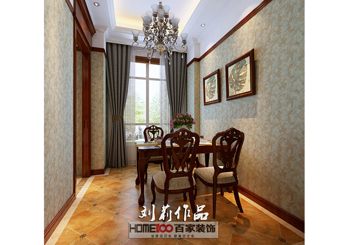 复式 美式风格 碧桂园 餐厅图片来自百家设计小刘在碧桂园200平复式阁楼美式风格的分享