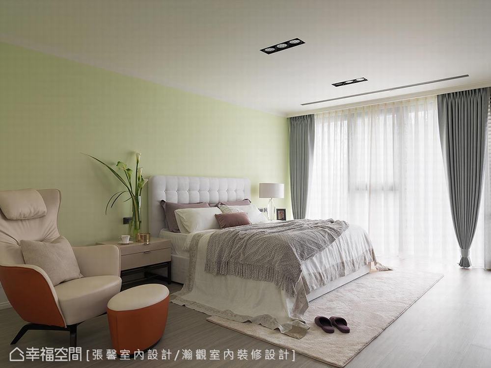 大户型 三居 现代 卧室图片来自幸福空间在刚刚好的美感 纯净温暖居所的分享