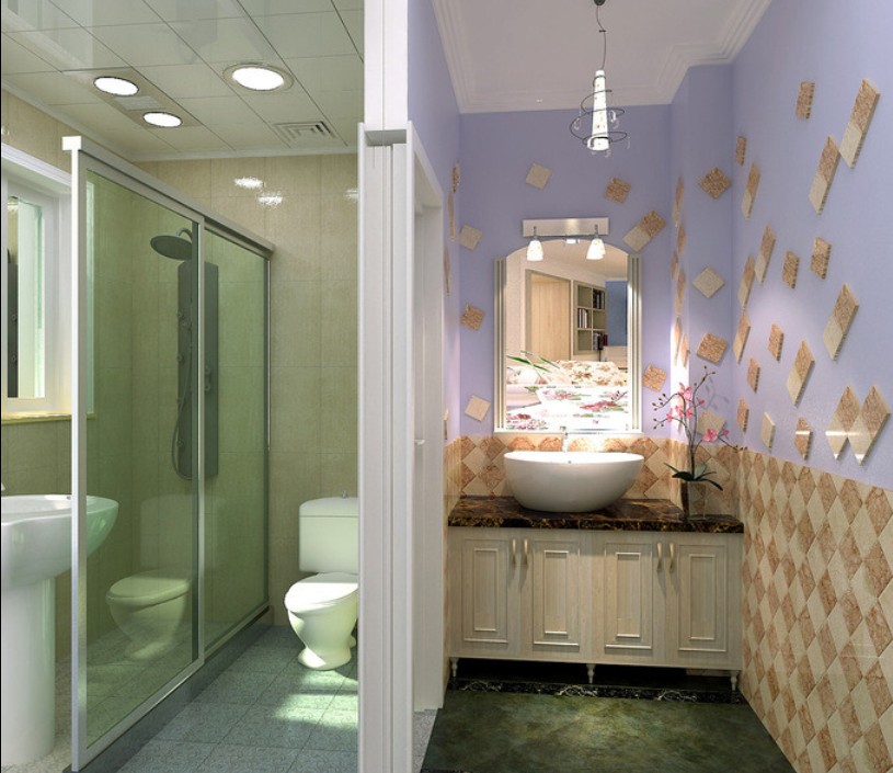 简约 卫生间图片来自西安峰光无限装饰在紫薇希望城90㎡现代简约的分享