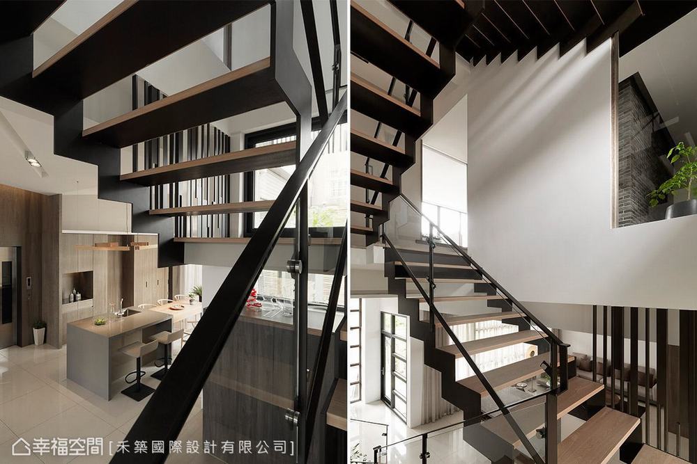 别墅 三居 现代 楼梯图片来自幸福空间在疗愈新生活 传承世代的居所(下)的分享