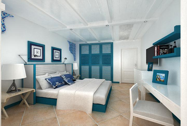 二居 白领 80后 卧室图片来自天津生活家健康整体家装在弘祥家园地中海风格的分享