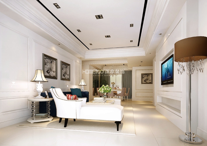 三居 欧式 医大家属楼 客厅图片来自百家设计小刘在医科大家属楼160平简欧风格的分享