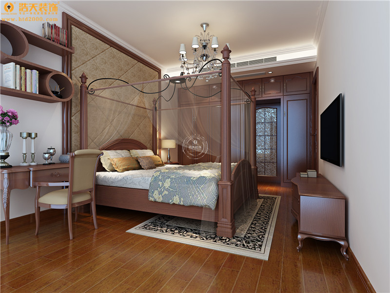 卧室图片来自深圳浩天装饰在浩天装饰中航天逸-现代中式的分享