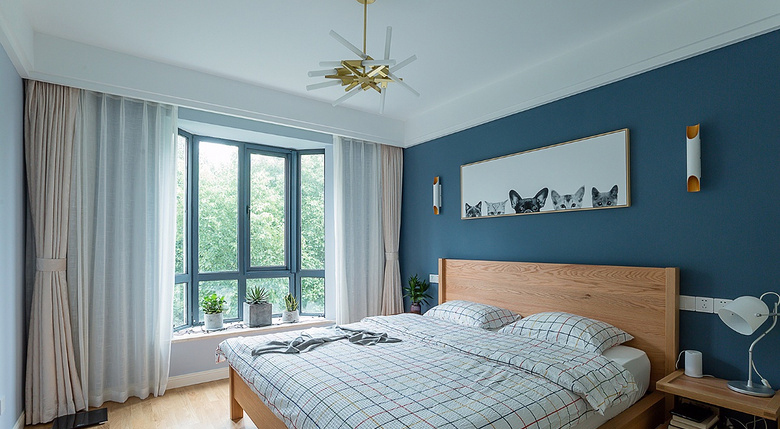 卧室图片来自家装大管家在心灵避风港 105平现代淡雅3居室的分享