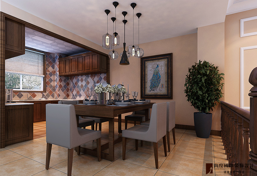 别墅 客厅 卧室 厨房 餐厅图片来自设计师刘少帅在拉菲水岸的分享