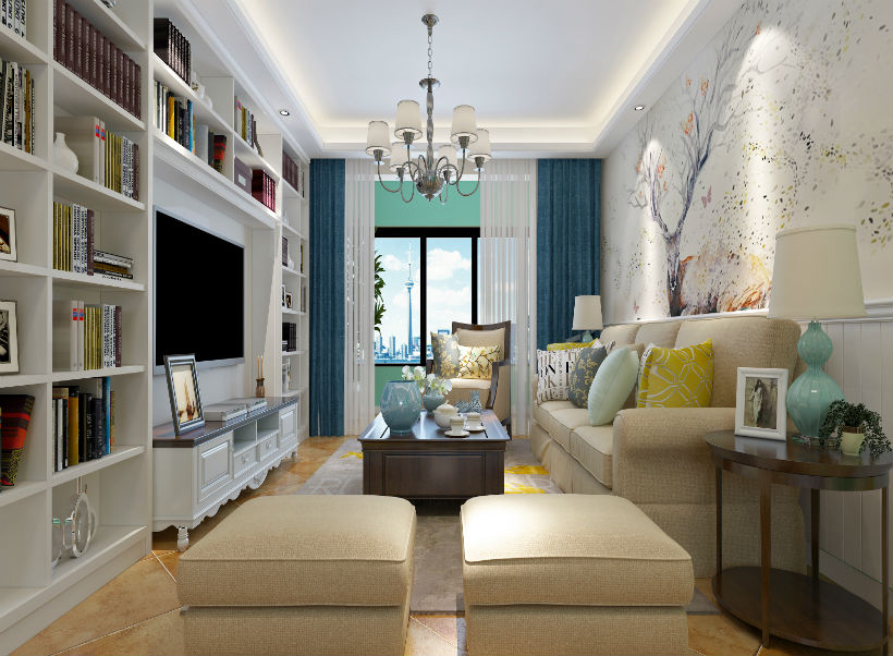客厅图片来自石家庄大业美家装饰在盛邦138平—现代简约风格的分享