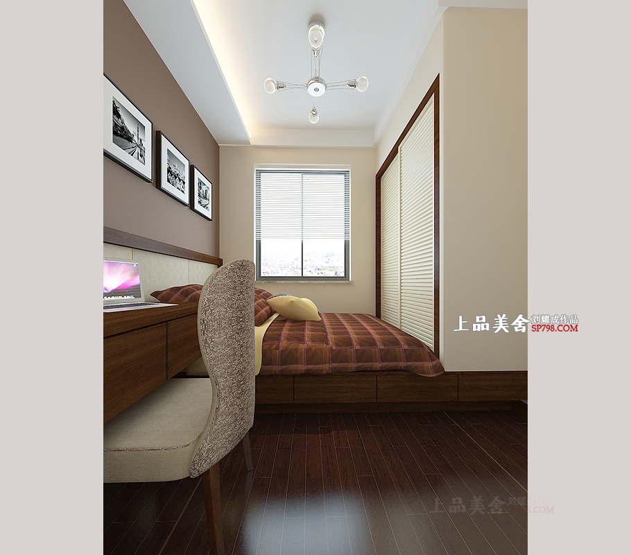三居 收纳 80后 小资 简约 卧室图片来自刘耀成在长沙辉煌国际中式设计的分享
