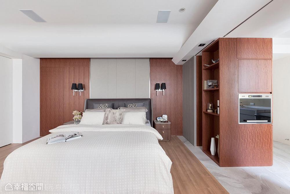 一居 休闲 小户型 收纳 卧室图片来自幸福空间在细腻刻划43平质感小豪宅的分享