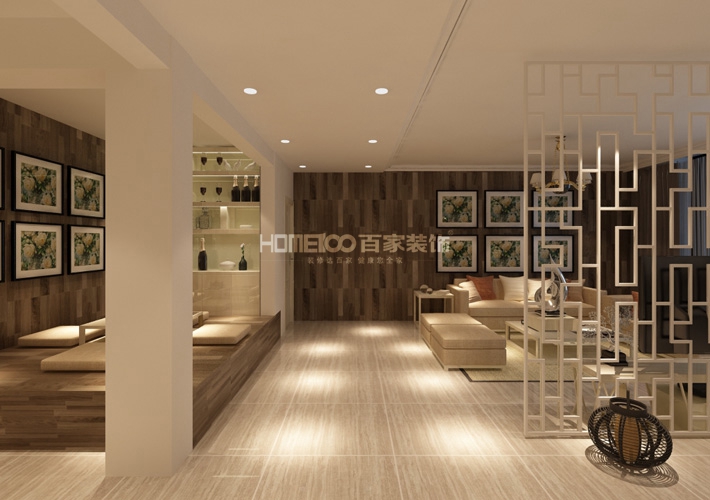 三居 浦江御景湾 现代风格 客厅图片来自百家设计小刘在浦江御景湾157平现代风格的分享