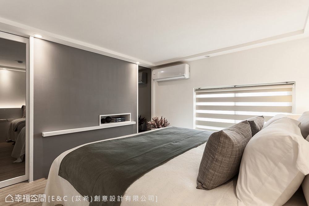 小户型 三居 现代 卧室图片来自幸福空间在新婚夫妻の76平时尚雅居的分享