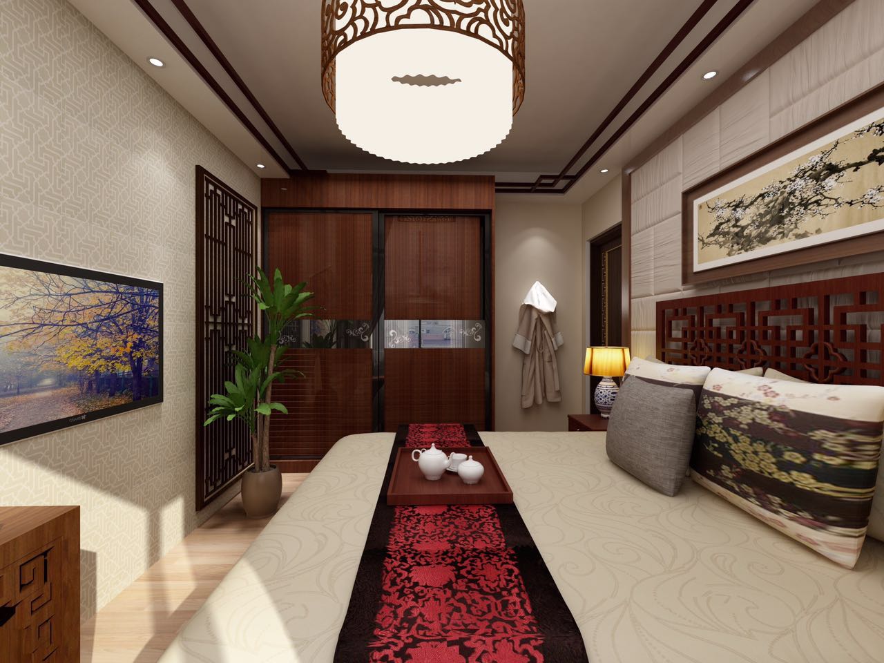 二居 小资 80后 旧房改造 收纳 卧室图片来自北京今朝装饰-慧琳在格调小区 75㎡ 中式风格的分享