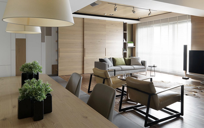 客厅图片来自金空间装饰集团在绿地新都会128平米新中式风格的分享