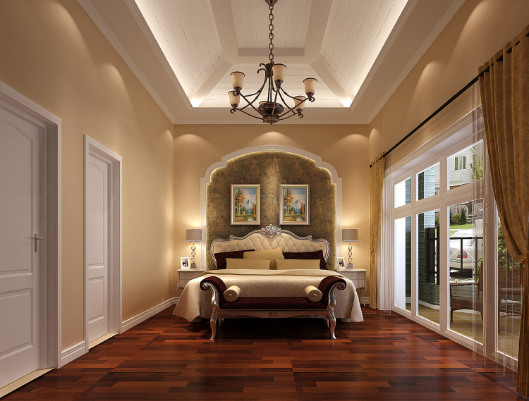 欧式 别墅 卧室图片来自高度国际设计严振宇在清凉盛景五室两厅简欧风格的分享